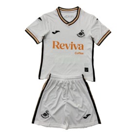 Camisola Swansea City Criança 1º Equipamento 2024-25 Manga Curta